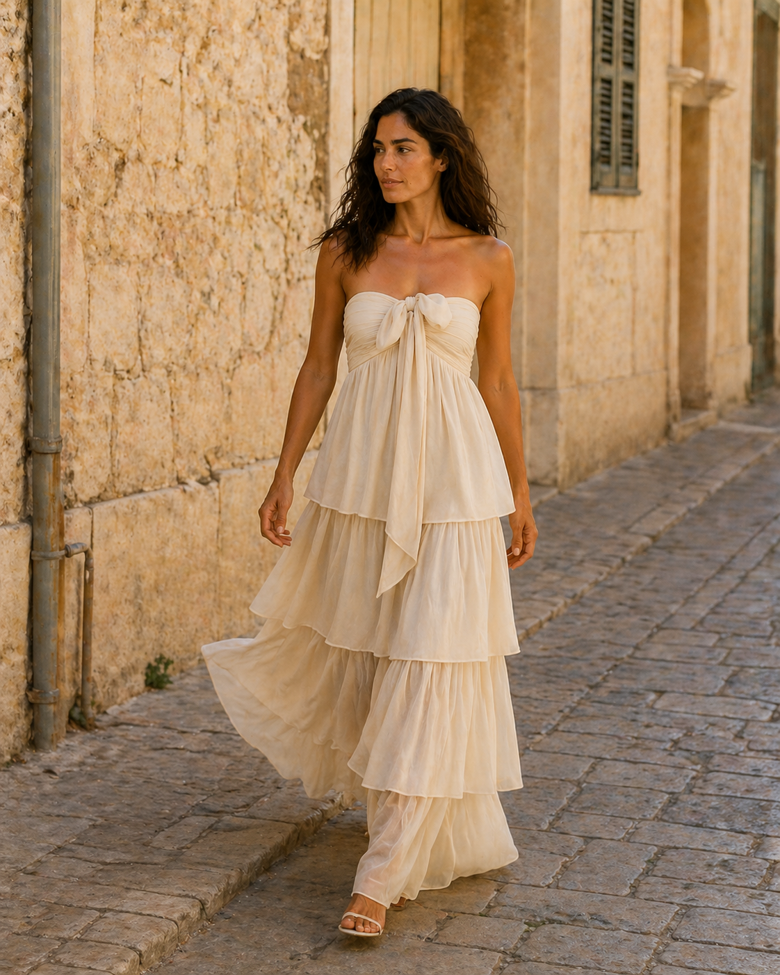 Vestido Levae Crema